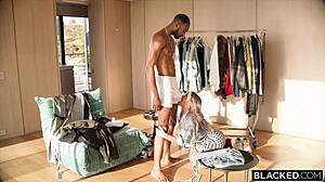 curvy blonde baddie hayley davies gets a massive bbc creampie in blacked, wow