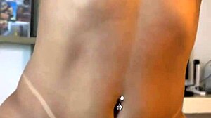 kalena mitrak sitting and showing her ass to the pervert