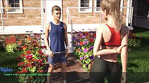 a wife and stepmother go for a jog together