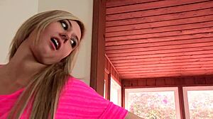 Blonde teen lilly banks wants daddy to see her get fucked hard