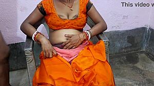 In the hot village, an 18-year-old girl experiences suhagrat fully nude with passion