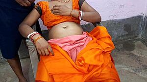 In the hot village, an 18-year-old girl experiences suhagrat fully nude with passion