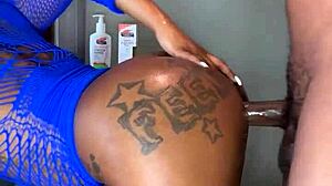 Pretty Ebony's Best Angles Taking Big Black Cock