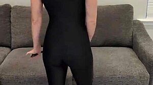 Black Bodysuit With Hunter Boots