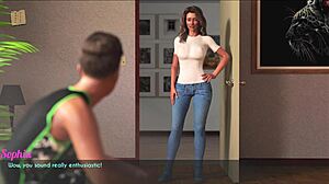 a wife and stepmother go for a jog together