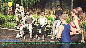 a wife and stepmother go for a jog together