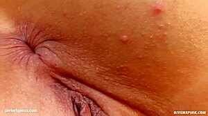 Eliza performs a gonzo-style solo fingering session, masturbating passionately on Give Me Pink.