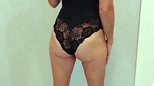 black bodysuit and black heels try on haul