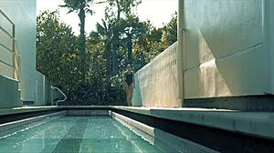 Anastasia Black feels intense nympho desire for cock while hiding from her rents