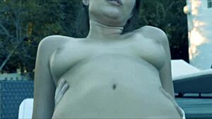 Anastasia Black feels intense nympho desire for cock while hiding from her rents