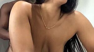 Cute Girl and Friend Visit Restaurant Bathroom for Amateur Couple Fun