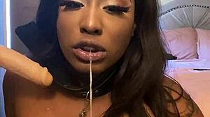 Lexo butterflys sucks that cock off the wall