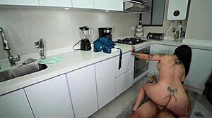 my brother-in-law comes home seduces me and leaves my ass full of cum - la rola