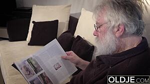 Grandpa Fucks Young 18+ Tight Pussy As She Rides His Old Man Cock