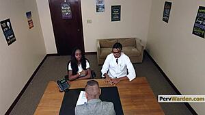 Perverted white principal ruins black step mom