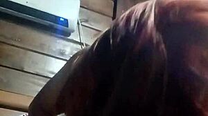 The beautiful babe performs 69 with her husband, wet and sucking.