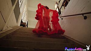 Skinny Redhead Teen Dancer Madeline Amour Introducing Flexible Body