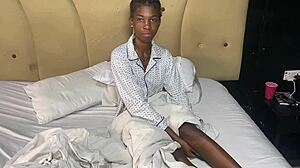 intriguing behind the scenes casting interview with a cute beautiful african teen model in the studio