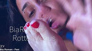 Naughty feet were made to lick