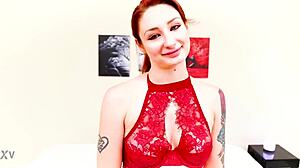 Violet Monroe deepthroats big cock POV and swallows cum!