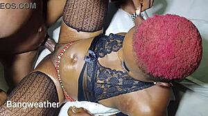 Have you seen this curvy ebony goddess getting her tight pussy fucked hard?