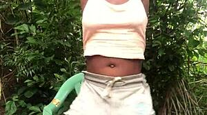 Crazybitch Twerking In Sexy Clothes Till She Decides To Show Her Small 18+ And Cute Tit