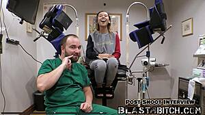 Kalani Luana's Back Gets Blasted with Cum in POV Latex Gloves Scene