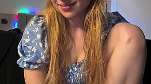 Blond Girl Playing In The Doggystyle