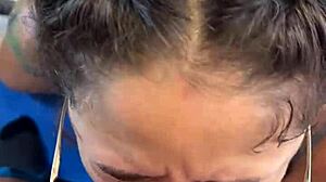 Neighbor fucks during workout with hairy pussy