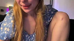 Blond Girl Playing In The Doggystyle