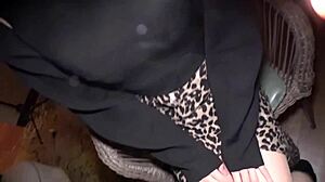 Mami-san gently kissed and blushed, then blindfolded to touch nipples, making her twitch, then grab breasts and tease her spot.