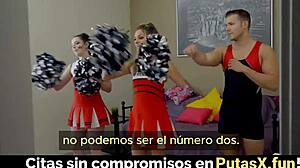 Bff catches stepbro creaming his sister's pussy in spanish