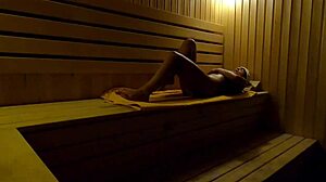 i saw a girl masturbating in the sauna at night