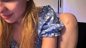 Blond Girl Playing In The Doggystyle