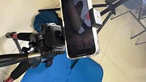 Neighbor fucks during workout with hairy pussy