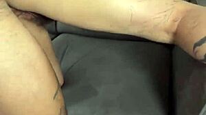 Neighbor fucks during workout with hairy pussy