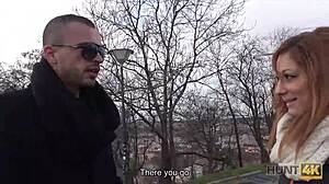 Handsome guy uses money to make winsome girl cheat on her man in hidden cam