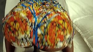 teasing him with big ass after shower ride