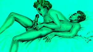 Vintage art pieces from retro collections