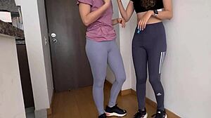 forbidden lesbian encounter with the trainer my cuckold husband hired for me