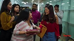 i caught rachel white and riya ren in indian cheating sex scene