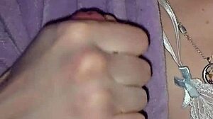 cock jerking milf licks up every drop of cum from my shaved pussy