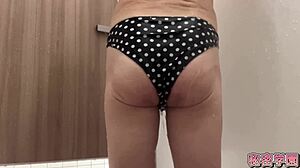 i masturbate in miniskirt boots and polka dot panties