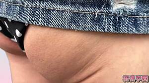 i masturbate in miniskirt boots and polka dot panties