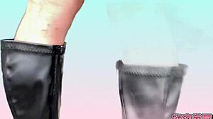 i masturbate in miniskirt boots and polka dot panties