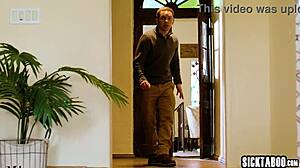 joshua lewis jerks off on lauren phillips' horny big tits