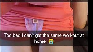 cheating yoga milf fucks instructor on snapchat