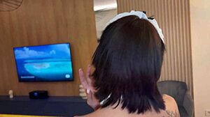 Extended forbidden stay leads to unexpected wet play - it ́s getting real with veronica leal