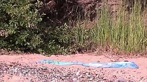 Hidden cam - fuck milf on beach with big ass bent over and gaping pussy flashing.