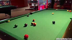 pool game turns into slutty blowjob in public toilet 😈